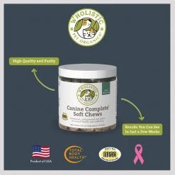 Wholistic Pet Organics Canine Complete Soft Chews All-in-One Supplement -[Wholistic Pet Organics || Aqueon || SmartBones Sales 142741 PT5. SY630 V1598311948