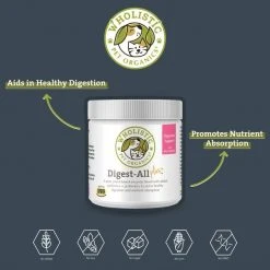 Wholistic Pet Organics Digest-All Plus Dog & Cat Supplement -[Wholistic Pet Organics || Aqueon || SmartBones Sales 142750 PT4. SY630 V1597940261