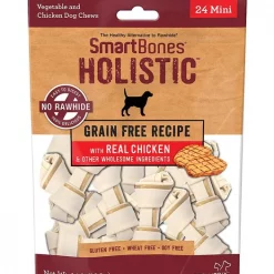 SmartBones Holistic Mini Chicken Bones Grain-Free Dog Treats