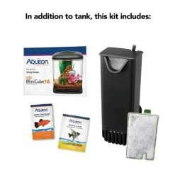 Aqueon LED MiniCube Aquarium Starter Kit -[Wholistic Pet Organics || Aqueon || SmartBones Sales 158226 PT5. SY630 V1611932502