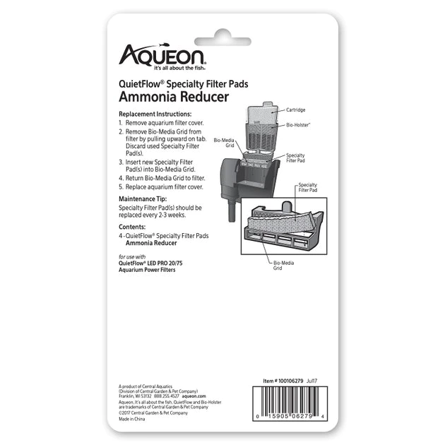 Aqueon QuietFlow 20/75 Ammonia Reducing Specialty Filter Pad 11 Aqueon QuietFlow 20/75 Ammonia Reducing Specialty Filter Pad - Image 9