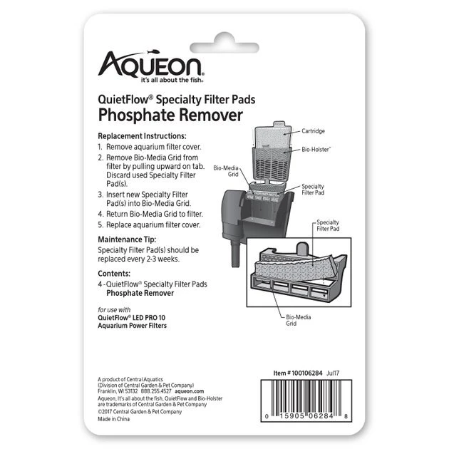 Aqueon QuietFlow 10 Phosphate Reducing Specialty Filter Pad 4 Aqueon QuietFlow 10 Phosphate Reducing Specialty Filter Pad - Image 2