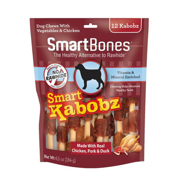 SmartBones Kabobz Tripe Meat Flavor Dog Treats 3 SmartBones Kabobz Tripe Meat Flavor Dog Treats