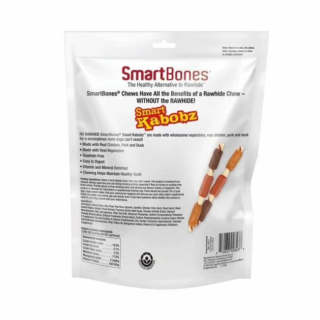 SmartBones Kabobz Tripe Meat Flavor Dog Treats 4 SmartBones Kabobz Tripe Meat Flavor Dog Treats - Image 2