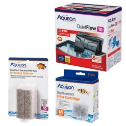 Aqueon QuietFlow 10 Series Aquarium Filter Kit