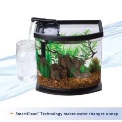 Aqueon LED MiniBow SmartClean Fish Aquarium Kit -[Wholistic Pet Organics || Aqueon || SmartBones Sales 262919 PT5. SY630 V1620092238