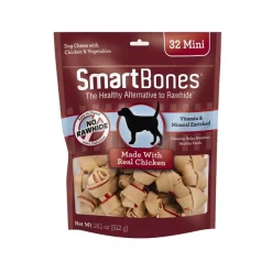 SmartBones Mini Chicken Dog Treats