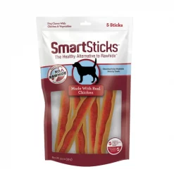 SmartBones SmartSticks Real Chicken Dog Treats, 5 count