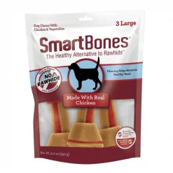 SmartBones Real Chicken Large Chews Dog Treats, 3 count