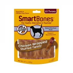 SmartBones Chicken Wrapped Stuffed Twistz Dog Treats