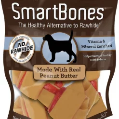 SmartBones Medium Peanut Butter Chew Bones Dog Treats