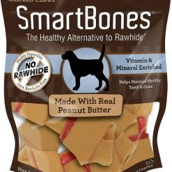 SmartBones Small Peanut Butter Chew Bones Dog Treats