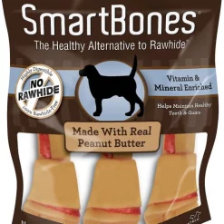 SmartBones Large Peanut Butter Chew Bones Dog Treats