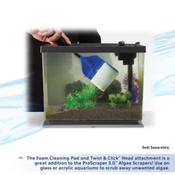 Aqueon ProScraper 3.0 Short Aquarium Algae Scraper 16 Aqueon ProScraper 3.0 Short Aquarium Algae Scraper -[Wholistic Pet Organics || Aqueon || SmartBones Sales 364058 PT5. SY630 V1643908008