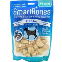 SmartBones Mini Dental Chew Bones Dog Treats