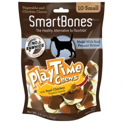 SmartBones Small PlayTime Peanut Butter Chews Dog Treats