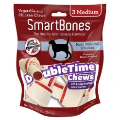 SmartBones Medium DoubleTime Chicken Chews Dog Treats